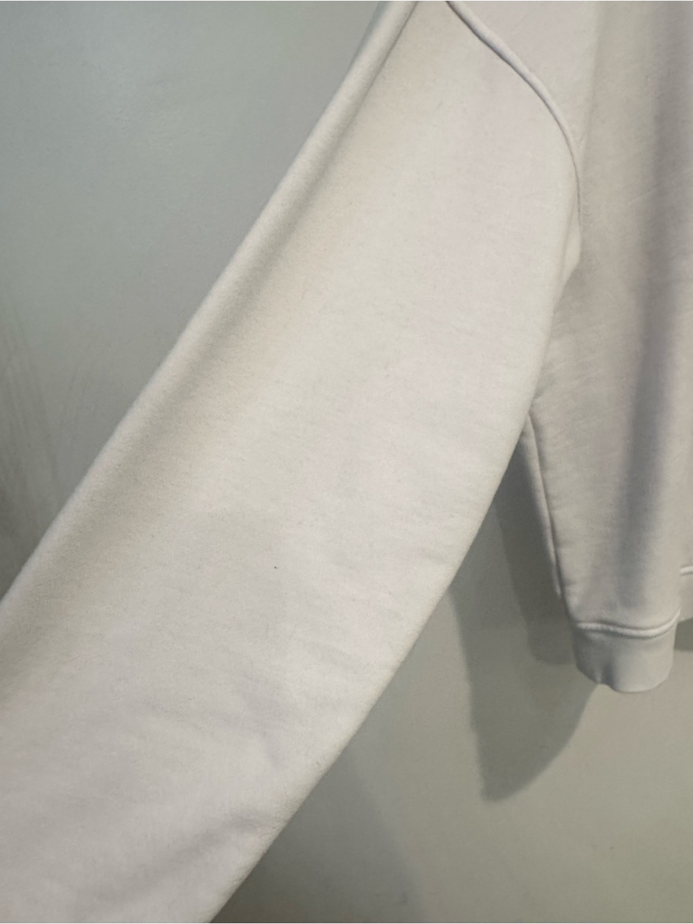 Alo Renown Heavy Weight Emblem Crew Neck Pullover Sweatshirt White Size L - Picture 5 of 7